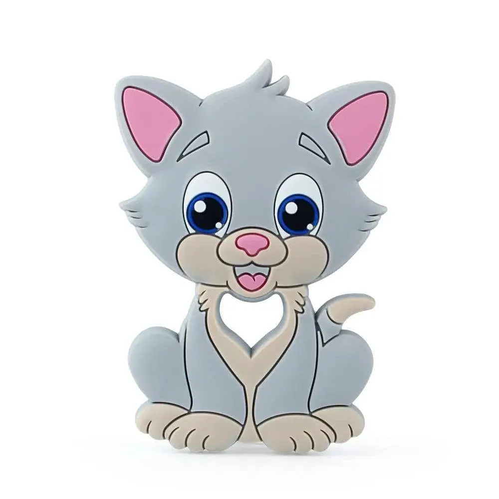 Baby Silicone Teethers BPA Free Teething Toy Animals Koala Bear Dog Teether Silicone Beads