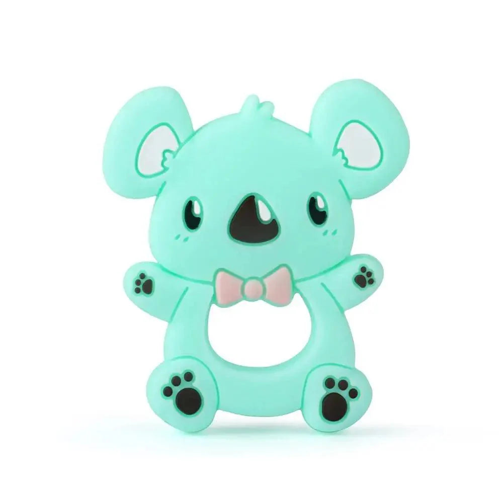 Baby Silicone Teethers BPA Free Teething Toy Animals Koala Bear Dog Teether Silicone Beads