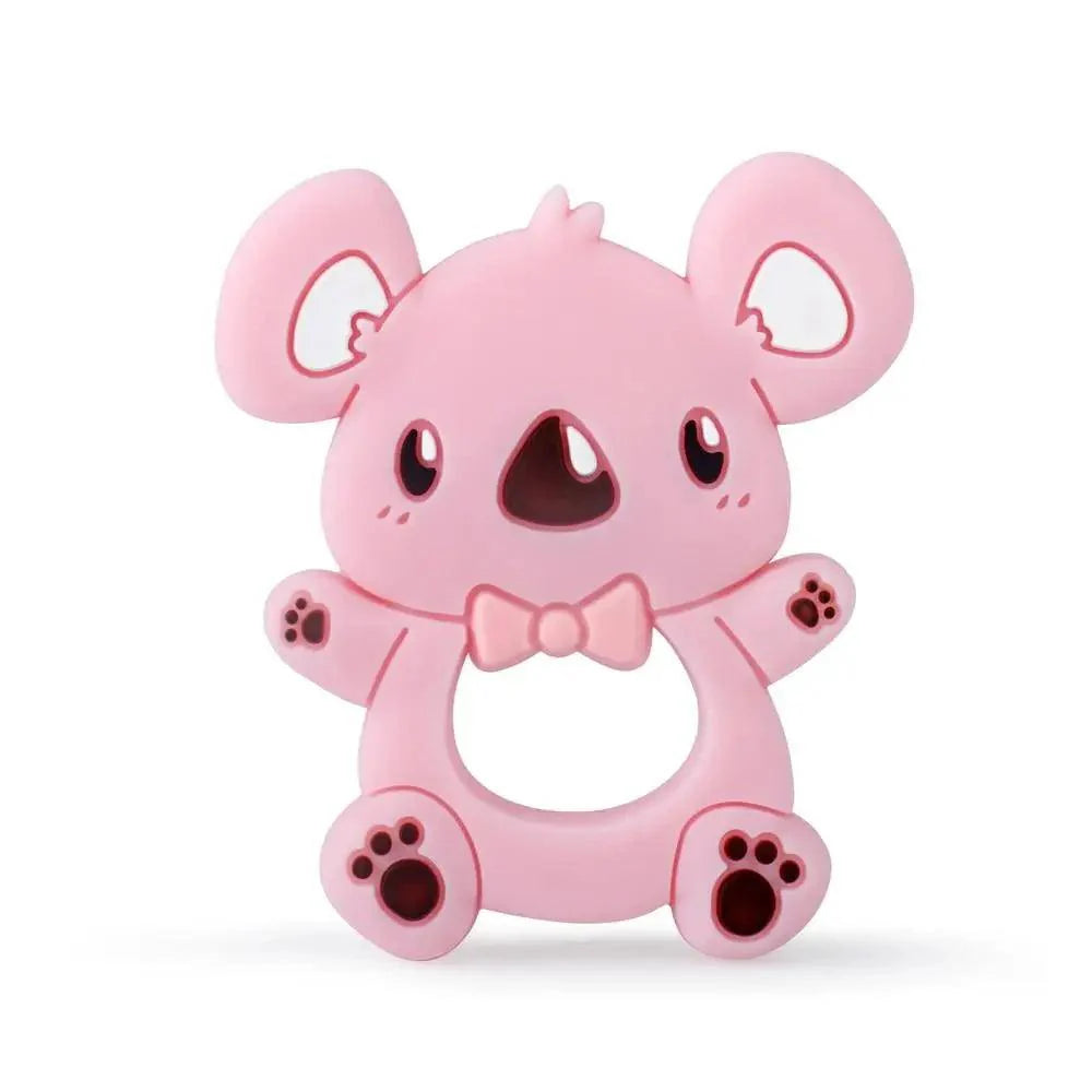 Baby Silicone Teethers BPA Free Teething Toy Animals Koala Bear Dog Teether Silicone Beads