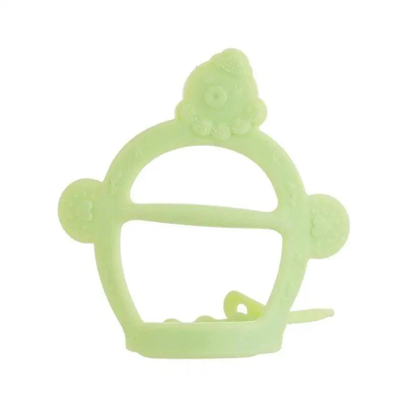 Baby Teether Toys Toddle Safe Banana Teething Ring Silicone Chew Dental Care Toothbrush Nursing Beads Gift For Infant