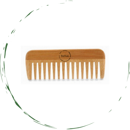 Bamboo Hair Comb 100 Percent Natural Wooden Detangler For Men Women Scalp Care