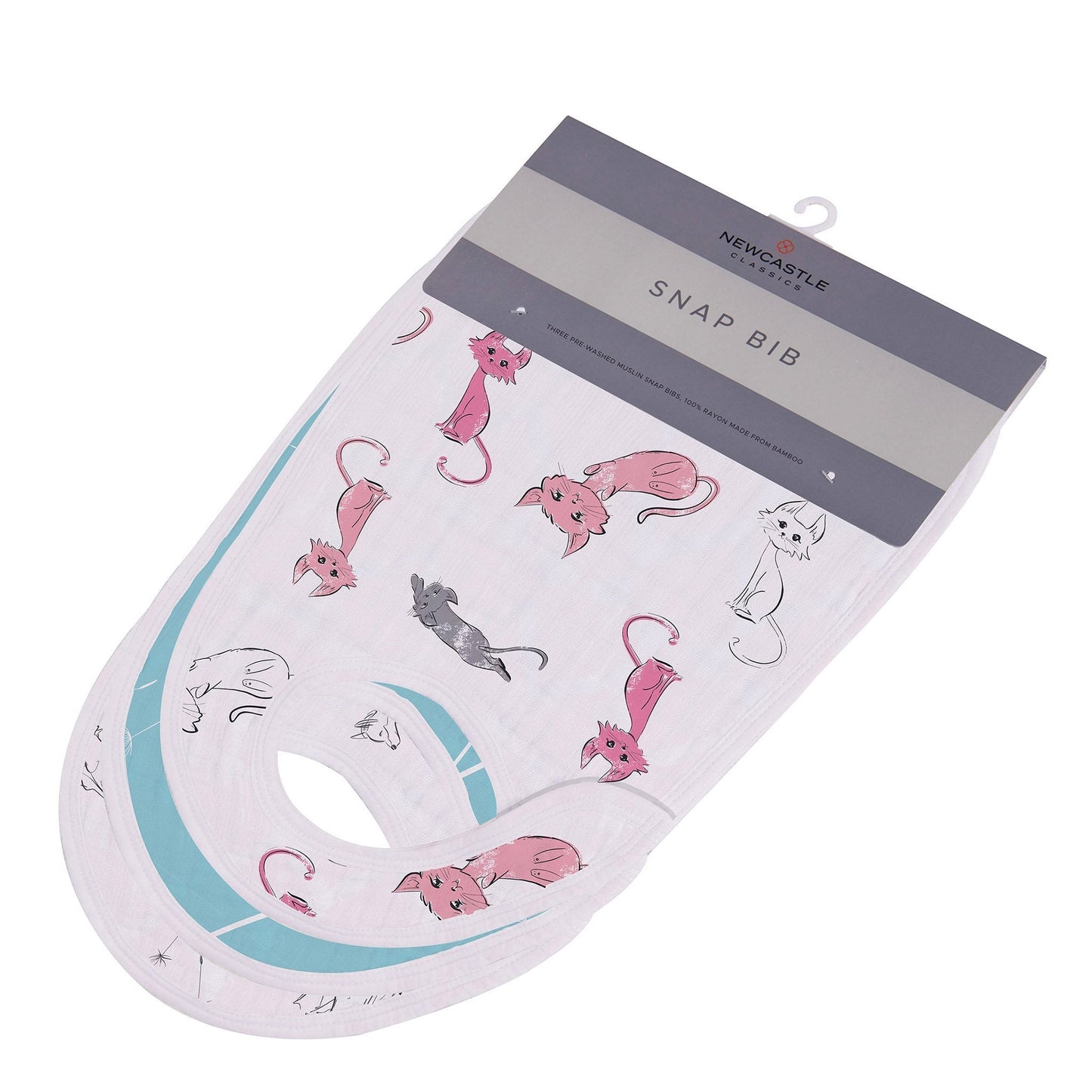 Lot de 3 bavoirs bandana en mousseline de bambou pour bébé à imprimé Pissenlit