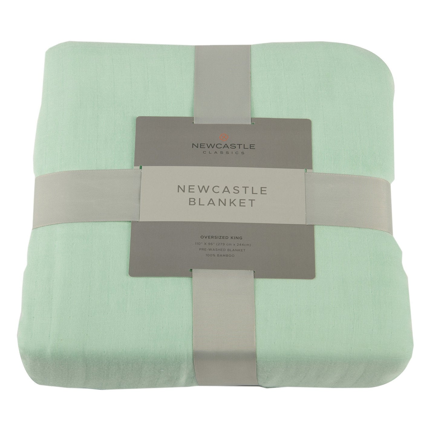 Bamboo Muslin Oversized Twin Blanket Lightweight Seafoam
