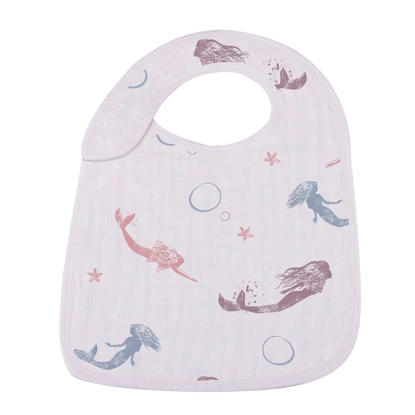 Bavoirs à pression en mousseline de bambou Sous la mer, lot de 3, doux et absorbants