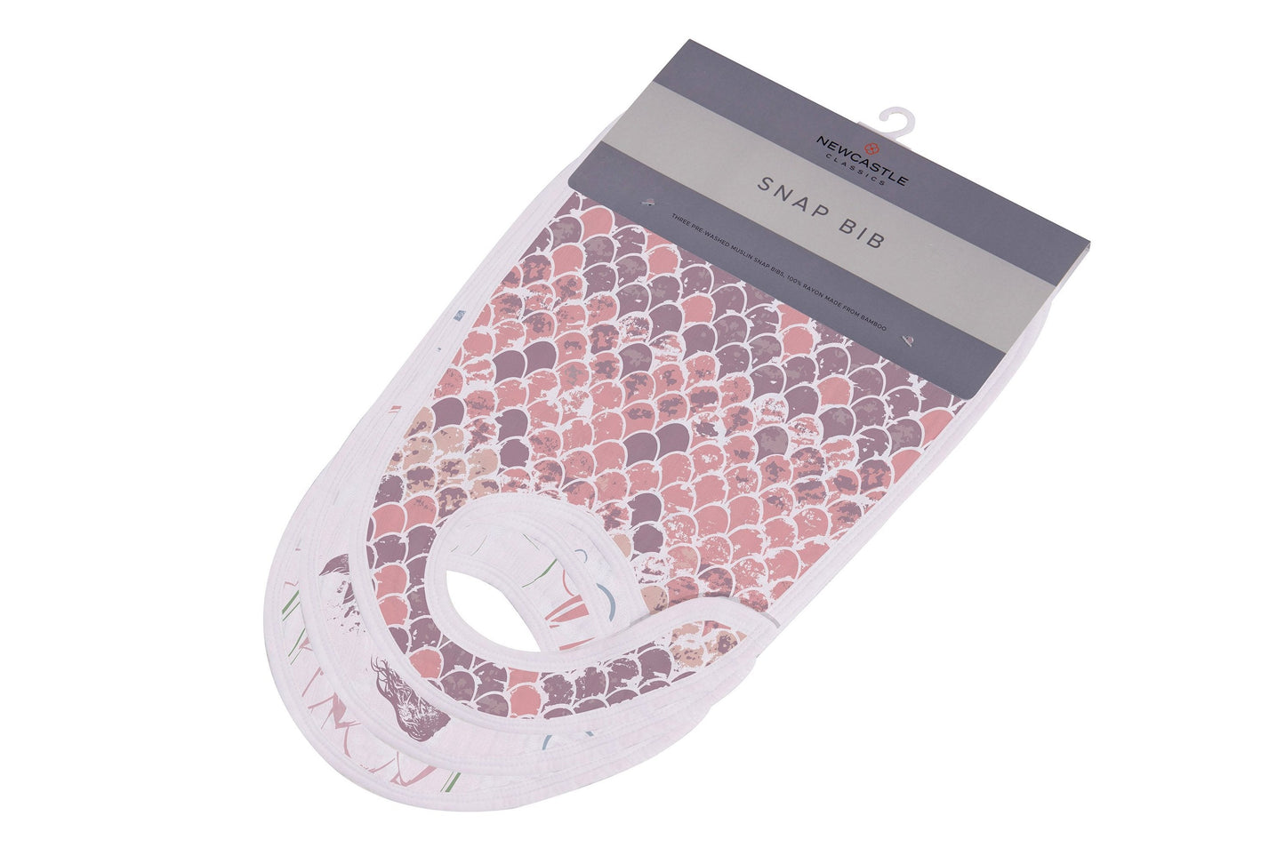 Bavoirs à pression en mousseline de bambou Sous la mer, lot de 3, doux et absorbants