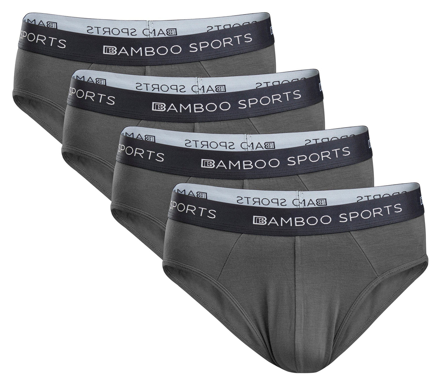 Herren-Slips aus Bambus-Viskose, ohne Eingriff, in allen Größen und 3 Farben erhältlich, 4er-Pack