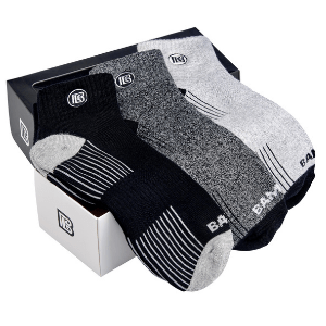 Coffret cadeau de chaussettes courtes en rayonne de bambou de qualité supérieure