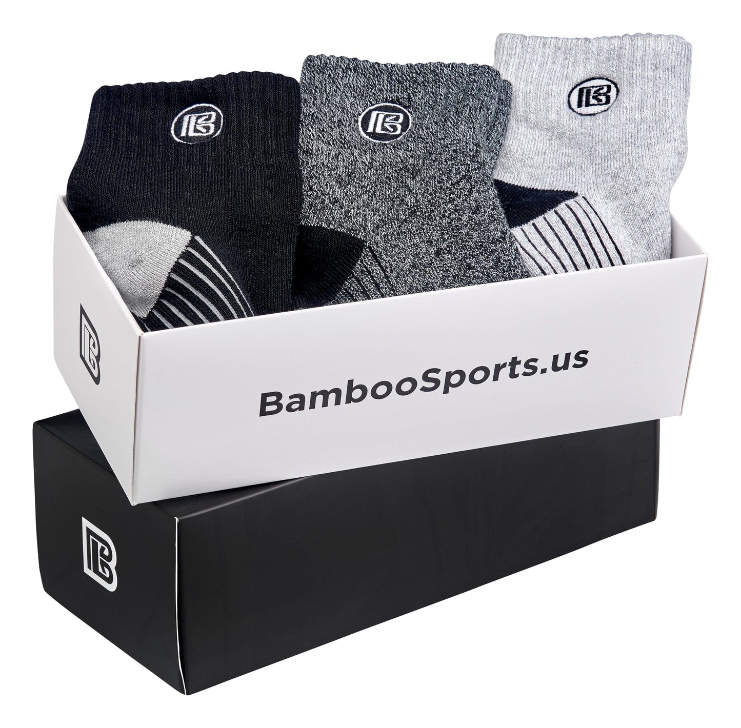 Coffret cadeau de chaussettes courtes en rayonne de bambou de qualité supérieure