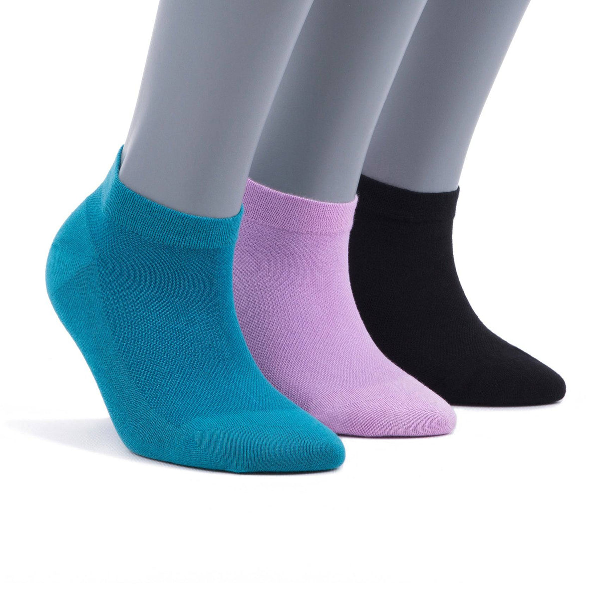 Damen Bambus-Sneaker-Socken 3er-Pack – 523