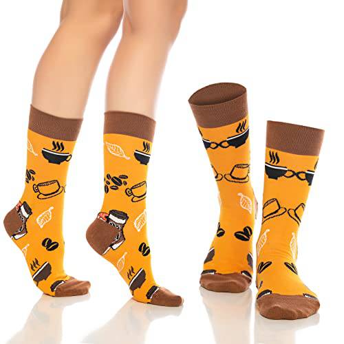Chaussettes fantaisie amusantes pour hommes et femmes – Lot de 6 paires en coton coloré