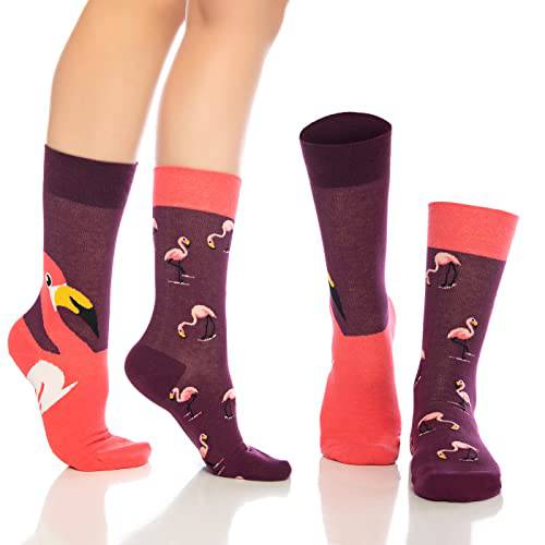 Chaussettes fantaisie amusantes pour hommes et femmes – Lot de 6 paires en coton coloré