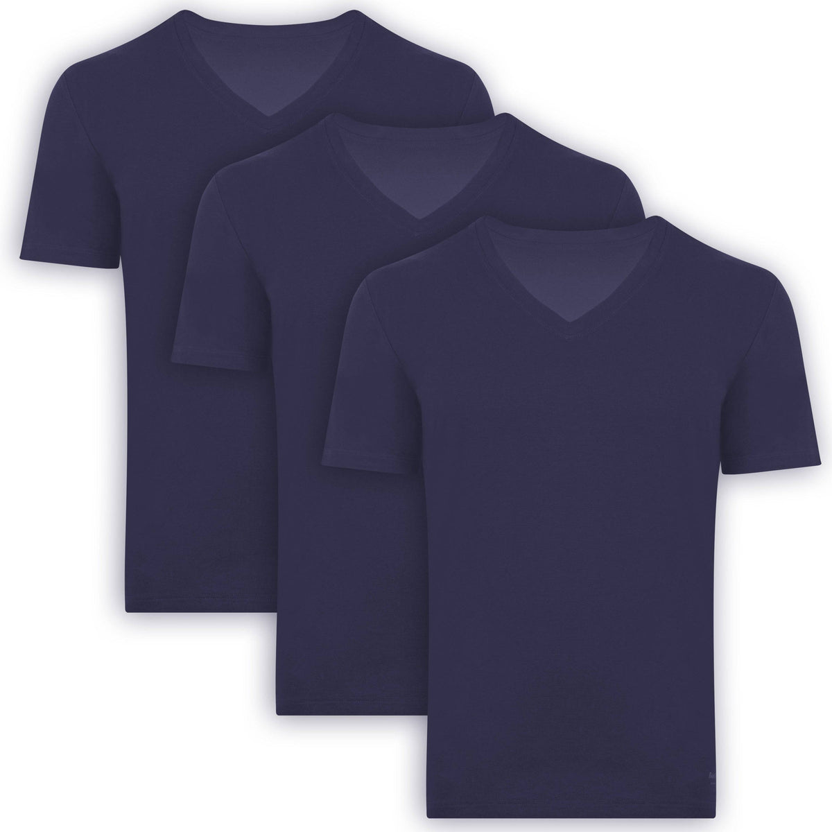 Herren Bambus V-Ausschnitt Unterhemd (3er-Pack)