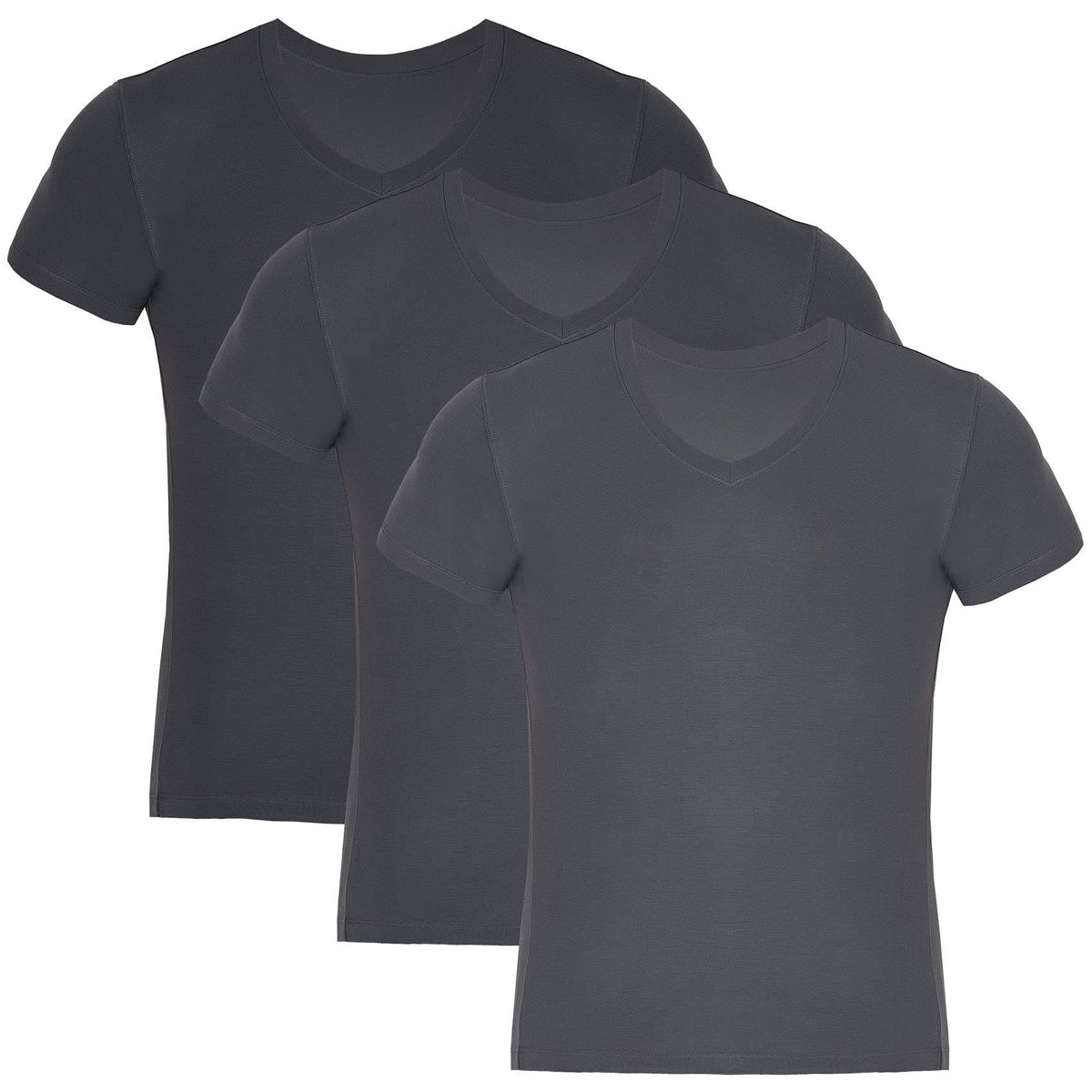 Herren Bambus V-Ausschnitt Unterhemd (3er-Pack)