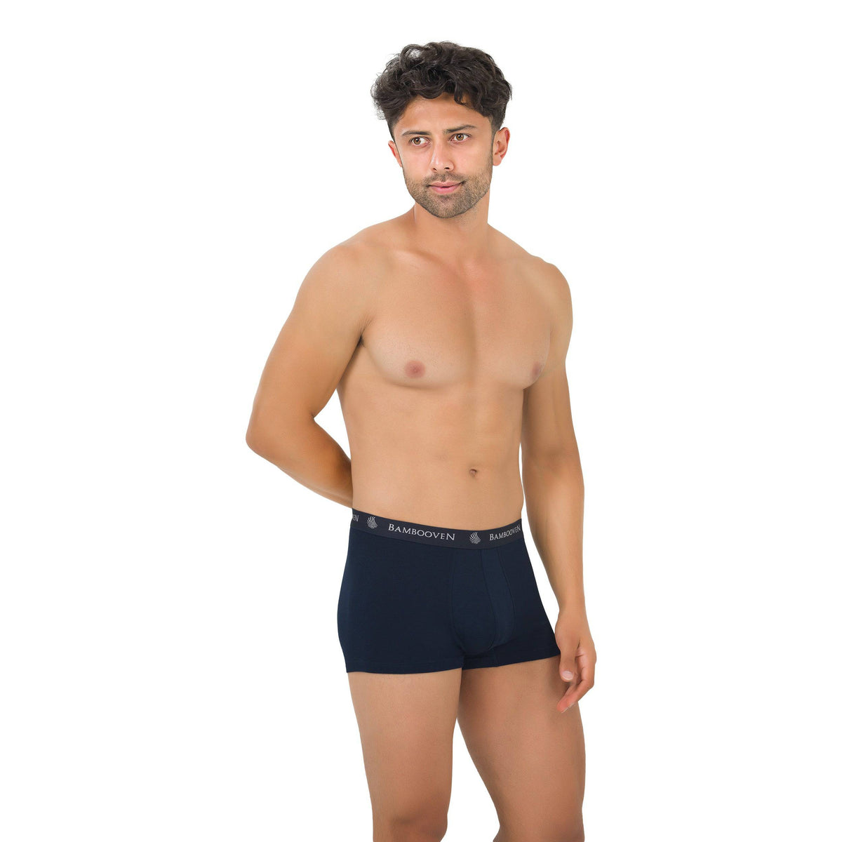 Lot de 4 boxers en bambou pour homme avec poche frontale