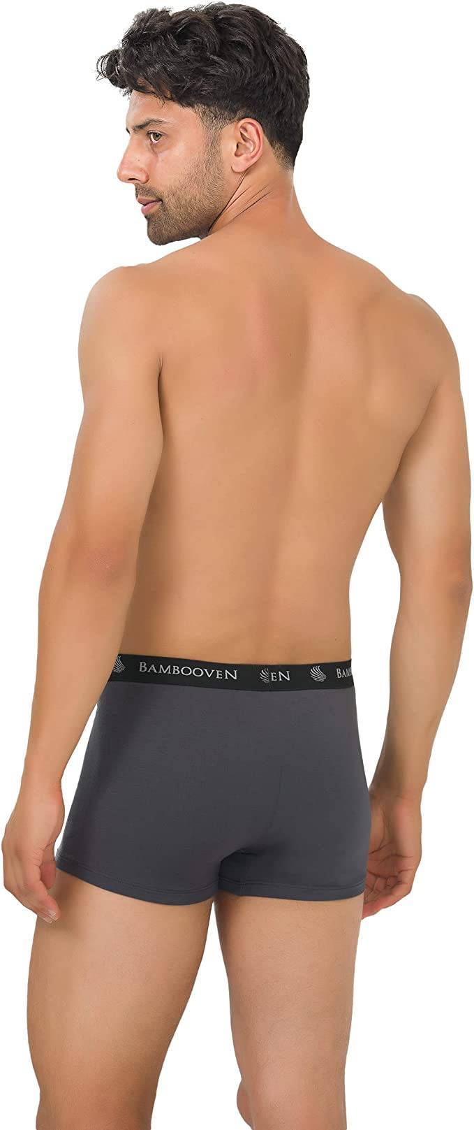 Lot de 4 boxers en bambou pour homme avec poche frontale