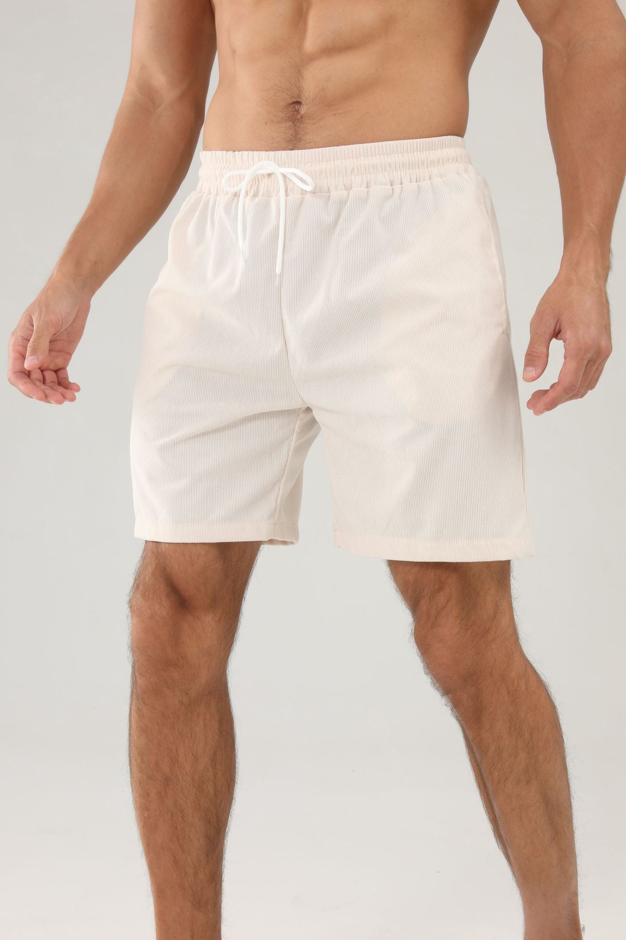 Corduroy Minimalist Mens Shorts Casual Pants