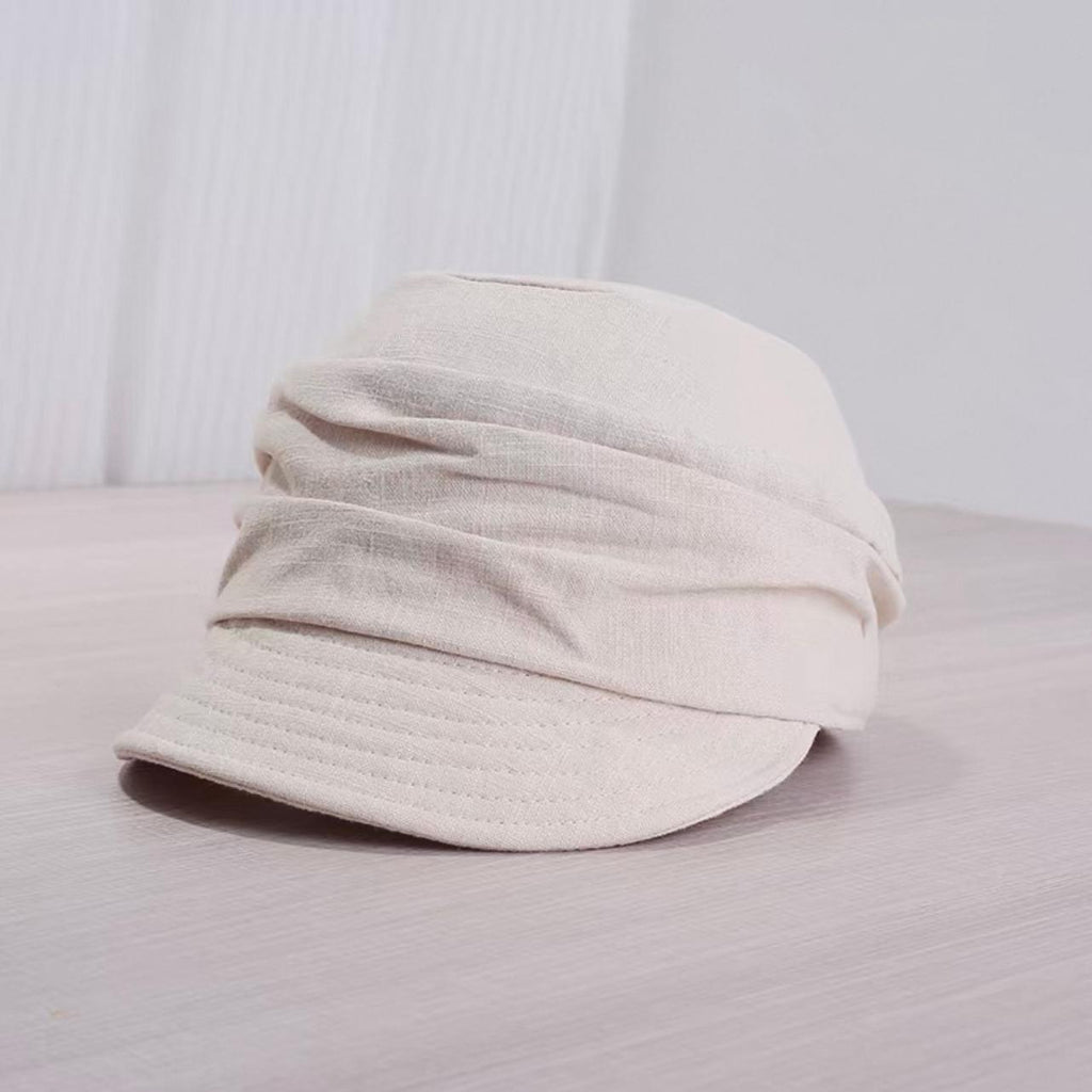 Korean-style Japanese Retro Pleated Soft-top Equestrian Hat For Spring And Summer, Breathable And Versatile, Painter's Hat, Casual Baseball Cap