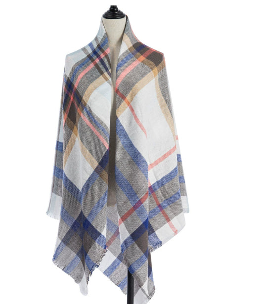 Women's Cashmere-like Plus-sized Double-sided Qicaigei Scarf Shawl