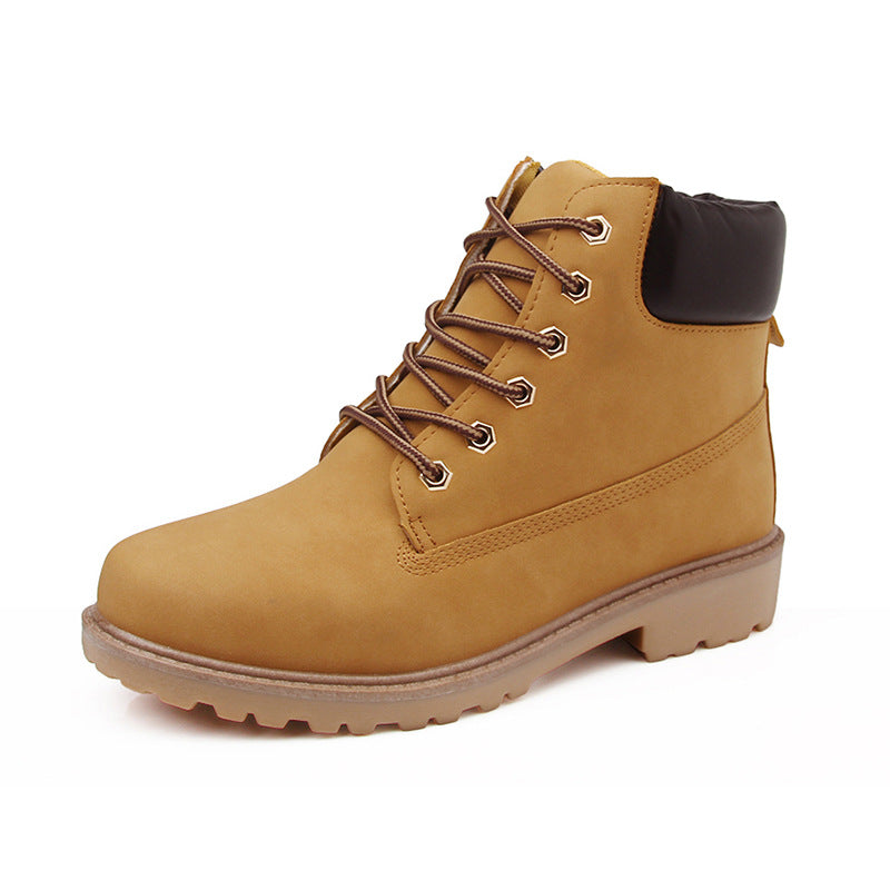 Mens CottonQuilted Dr MartensStyle BootsHighTop Casual Work Boots