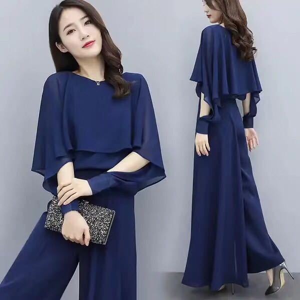 Casual Fashionable Wide Leg Pants Suit Women