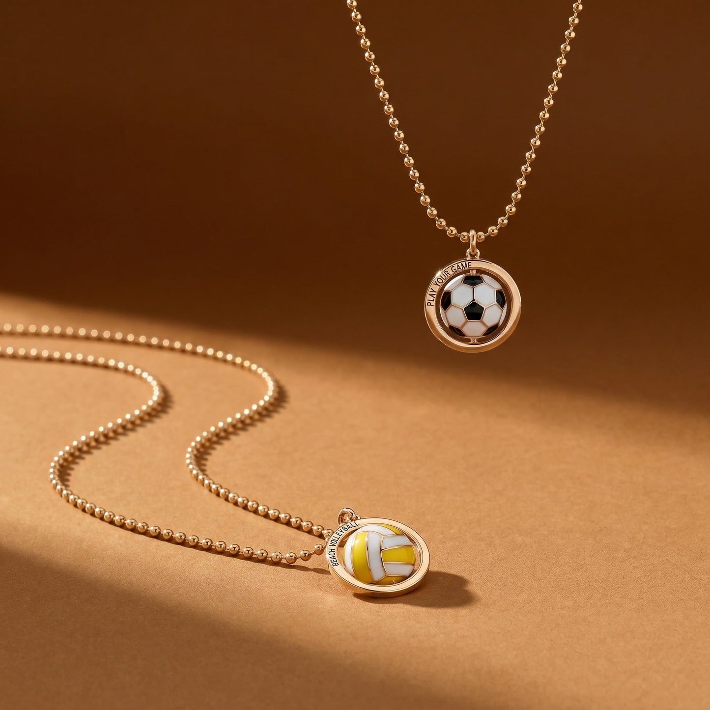 Football And Tennis Pendant Necklace For Women