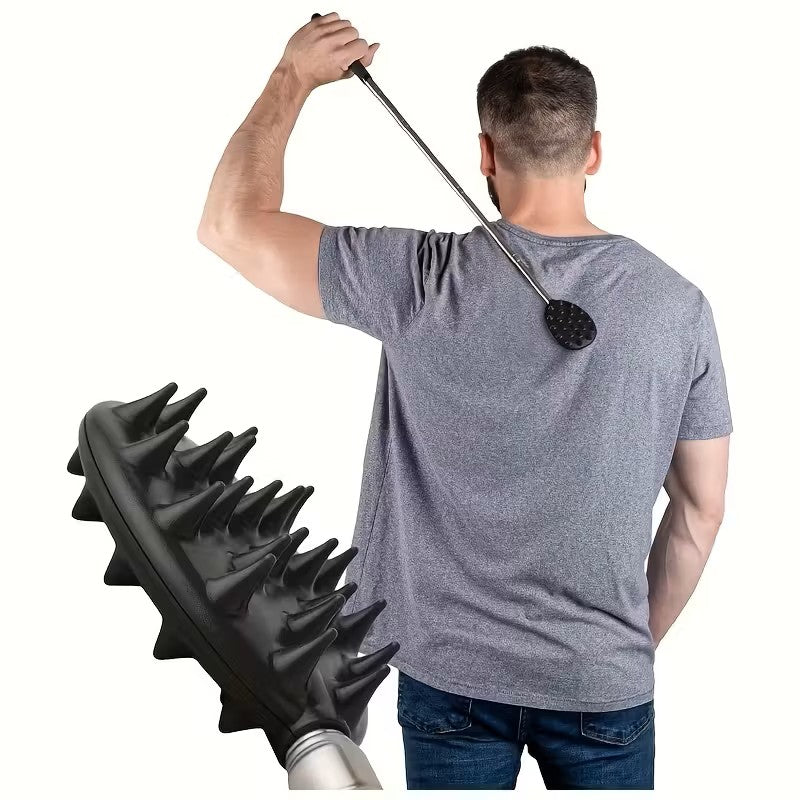 Gratte-dos rétractable Cactus – Long manche, PVC durable