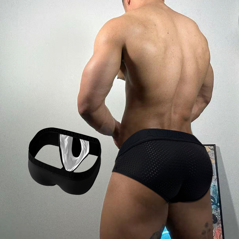 Bullet-detachable Sexy Mens Briefs Mesh Briefs