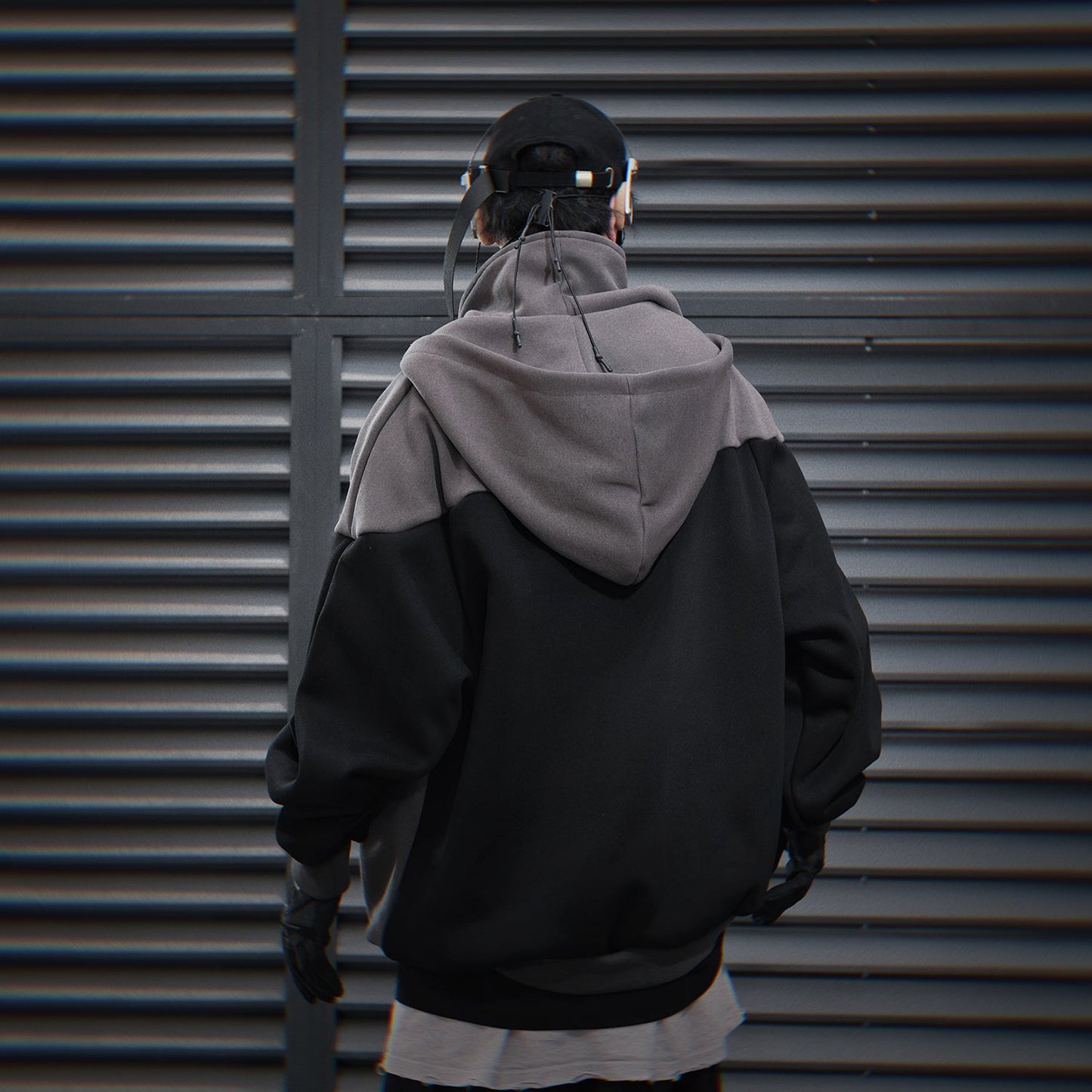 Sweat à capuche T-Tech gris HiH51