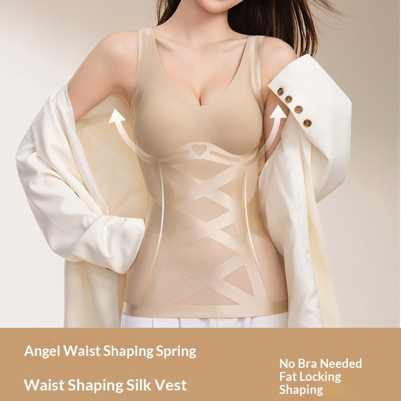 Double-wing Cross-pressure Vest Spring Breathable Fixed Women