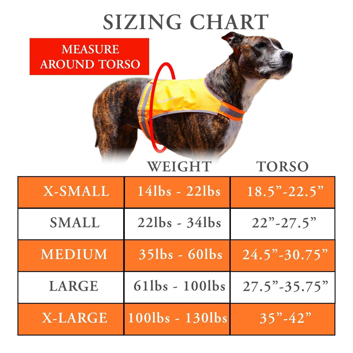 Lightweight Dog Vest M Size Mid-Back Coverage 26 in Chest x 21 in Neck