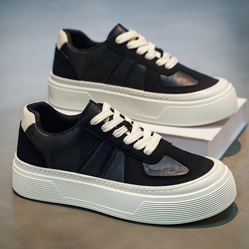 Men Chunky Platform Heighten Casual Skate Sneakers