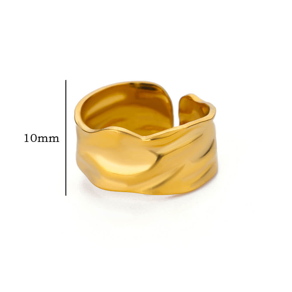 Irregular Wide Band Ring For Women