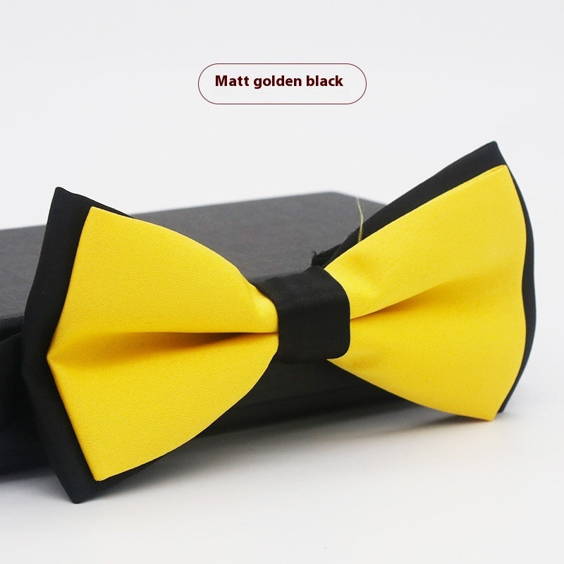 Men's Solid Color Formal Wear Wedding Business Casual Groom Groomsman Bow Tie