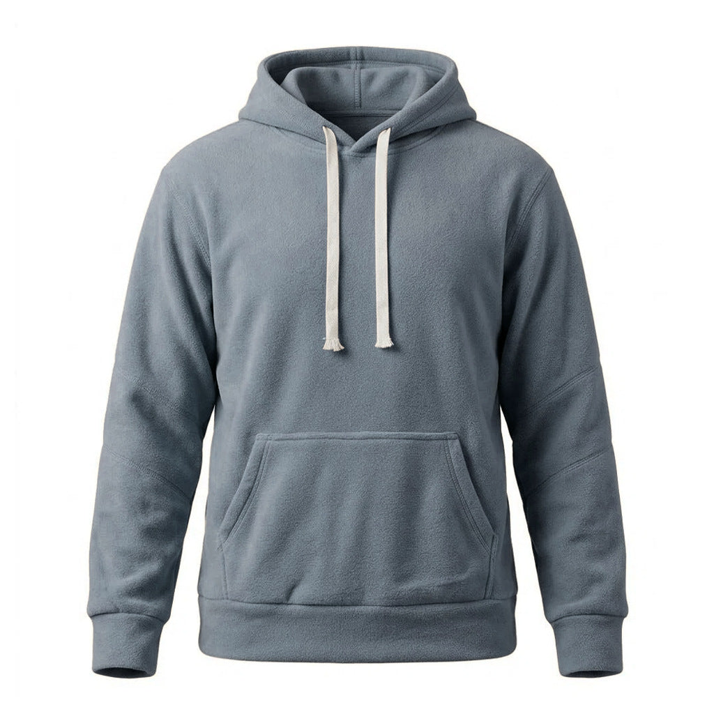 Mens Casual Sporty Loose-fit Hoodie With Pockets