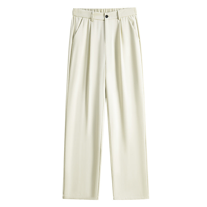 Mens Fashionable Straight-Leg Loose Casual Pants