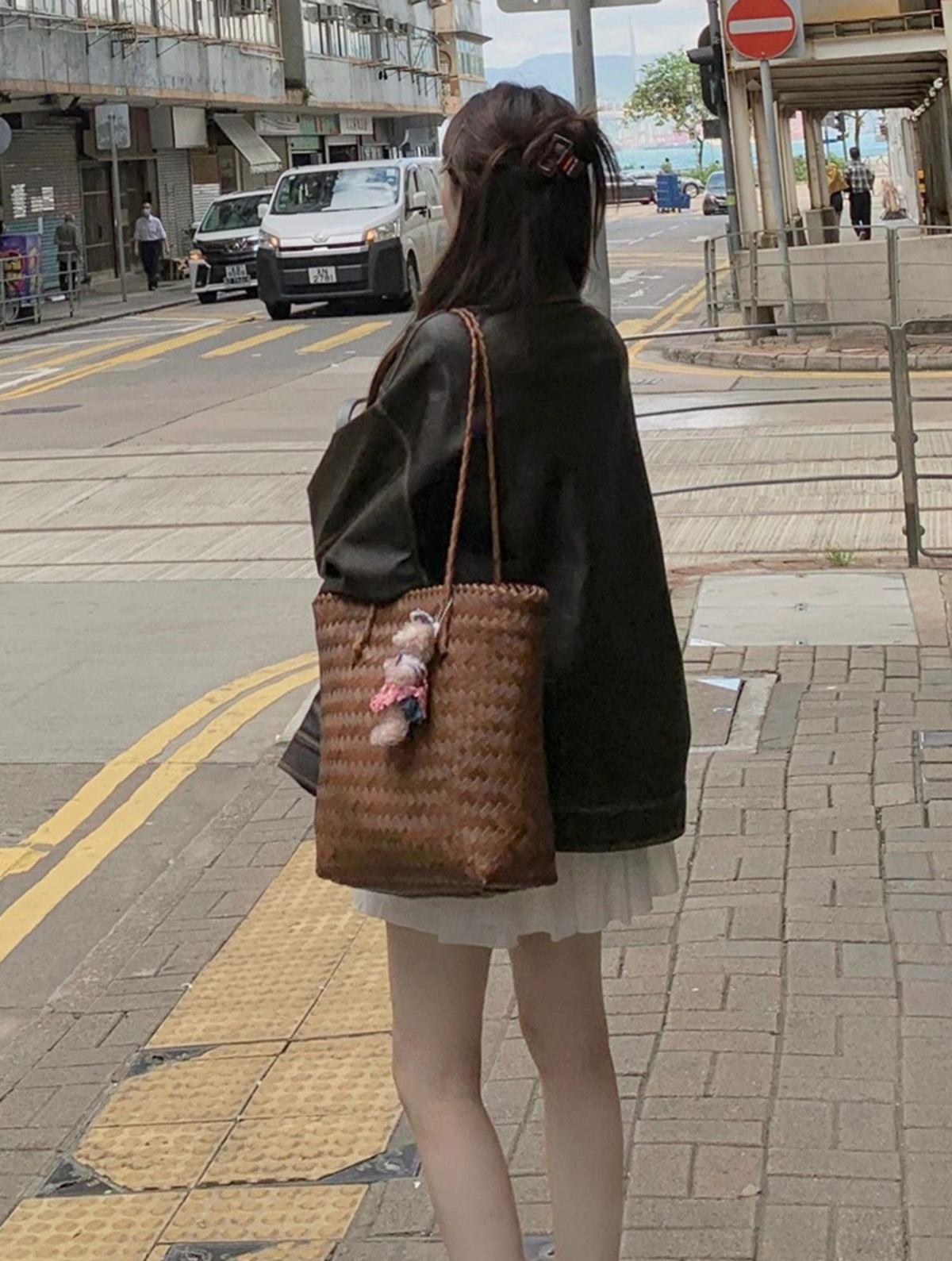 American Sweet Cool Retro Vintage Brown Leather Coat