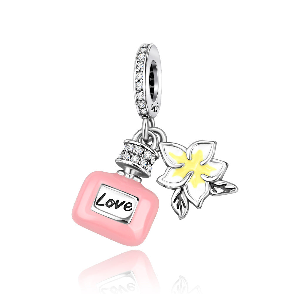 Silver-plated DIY Love Confession Beaded Bracelet Jewelry