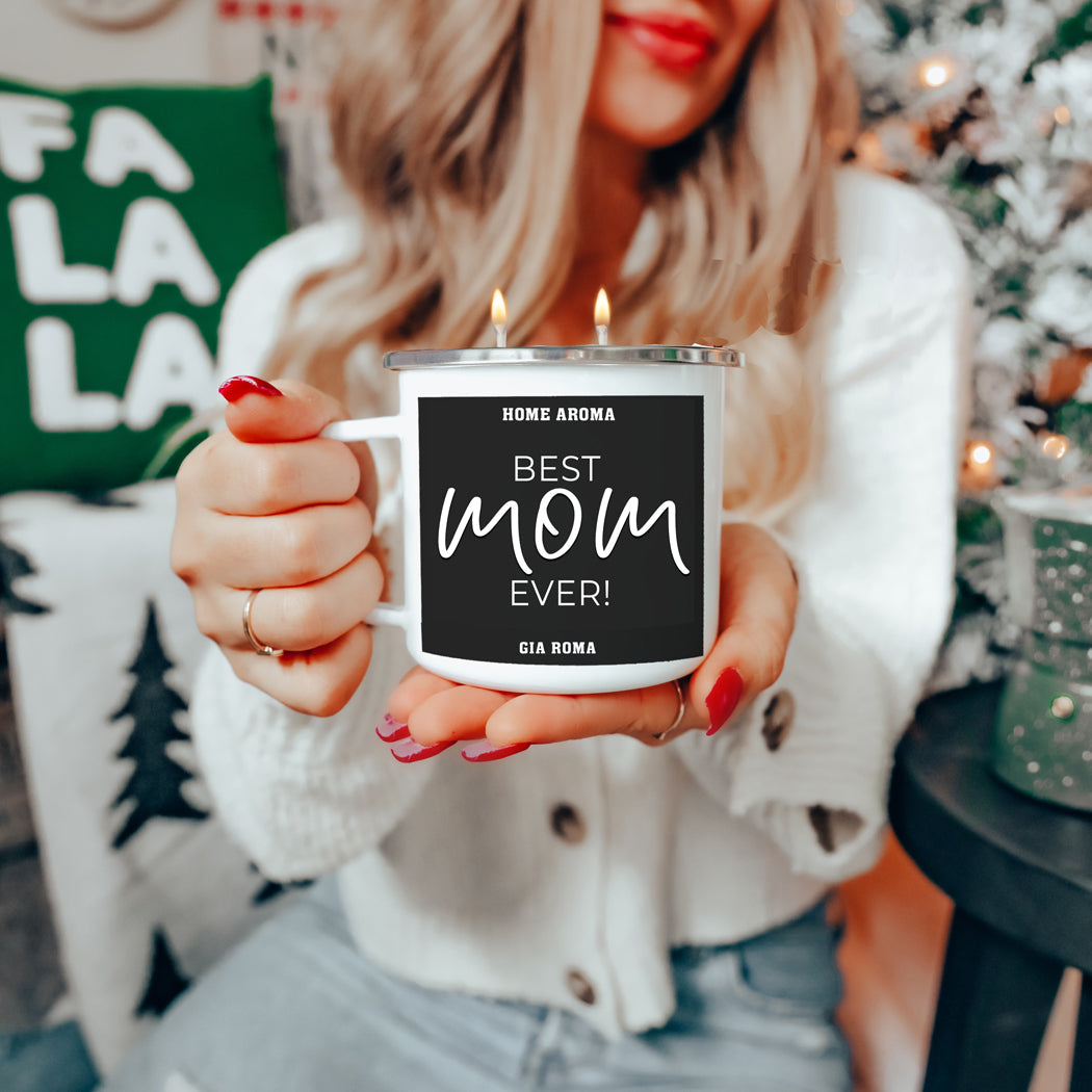 Mothers Day Candle Mug 16oz Reusable Metal Candle Soy Gift