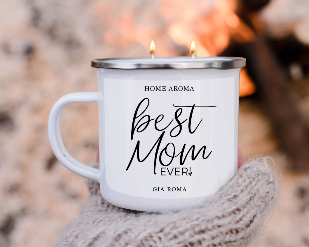 Mothers Day Candle Mug 16oz Reusable Metal Candle Soy Gift