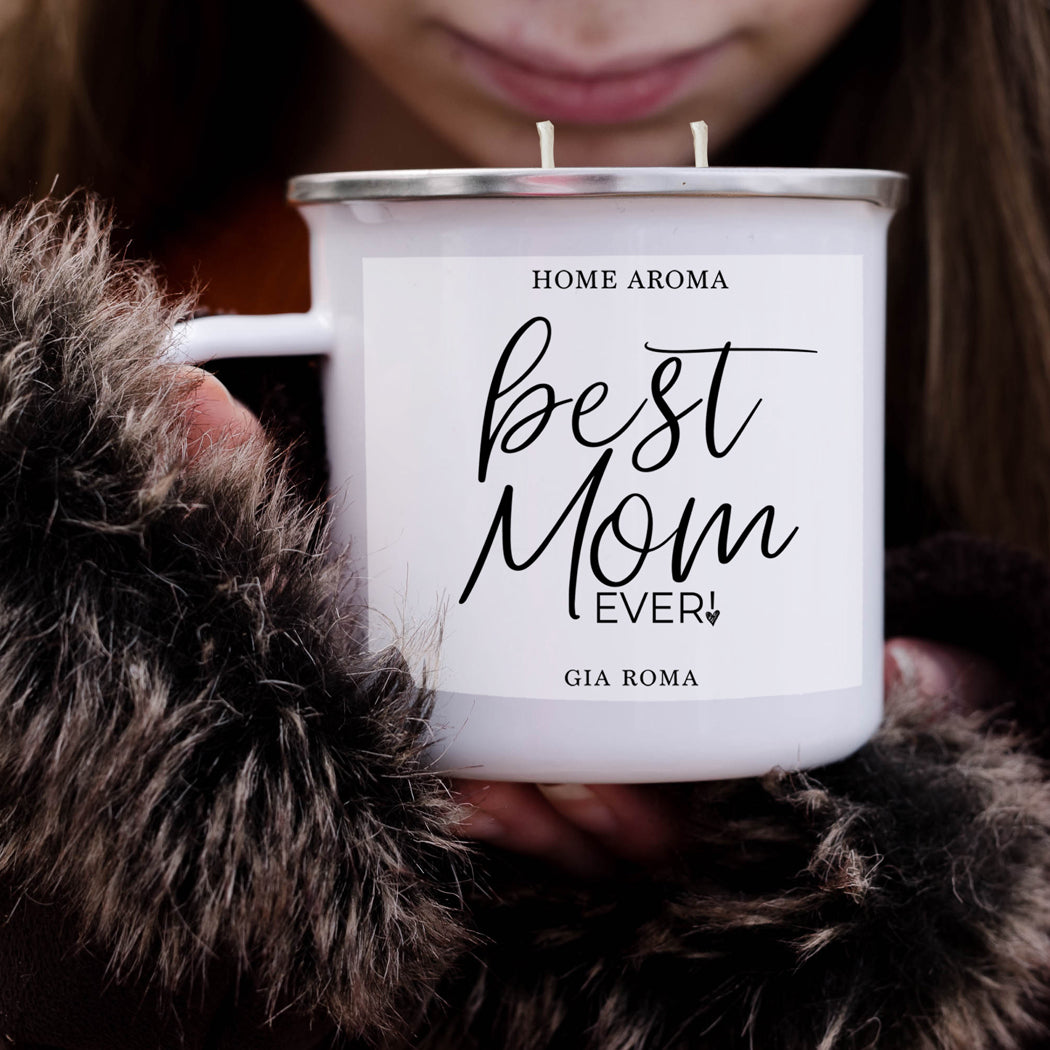 Mothers Day Candle Mug 16oz Reusable Metal Candle Soy Gift