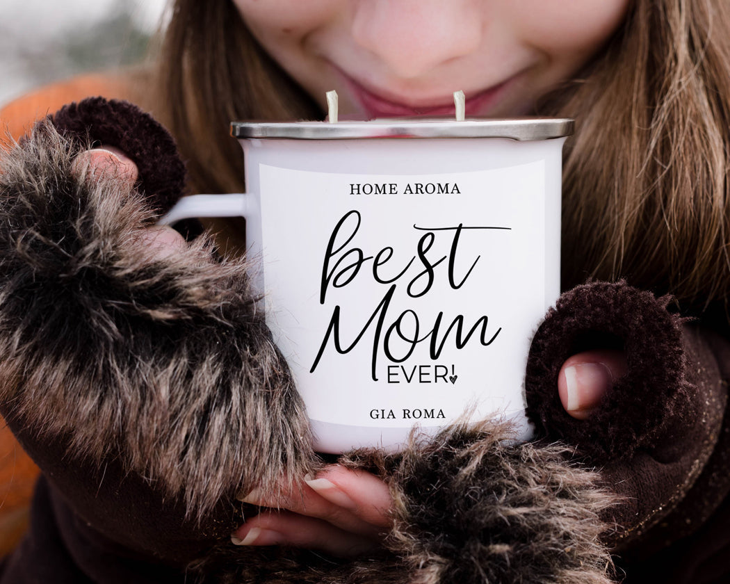 Mothers Day Candle Mug 16oz Reusable Metal Candle Soy Gift
