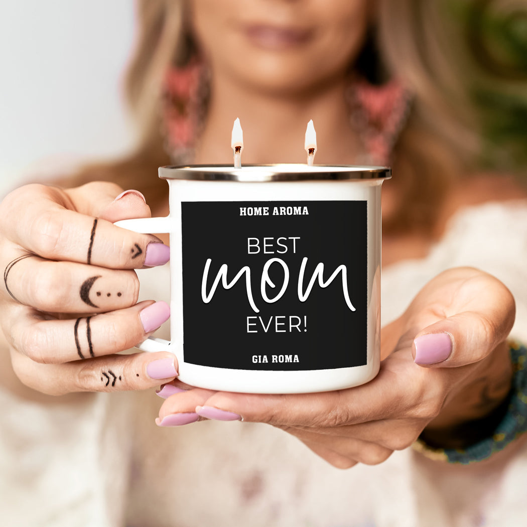 Mothers Day Candle Mug 16oz Reusable Metal Candle Soy Gift