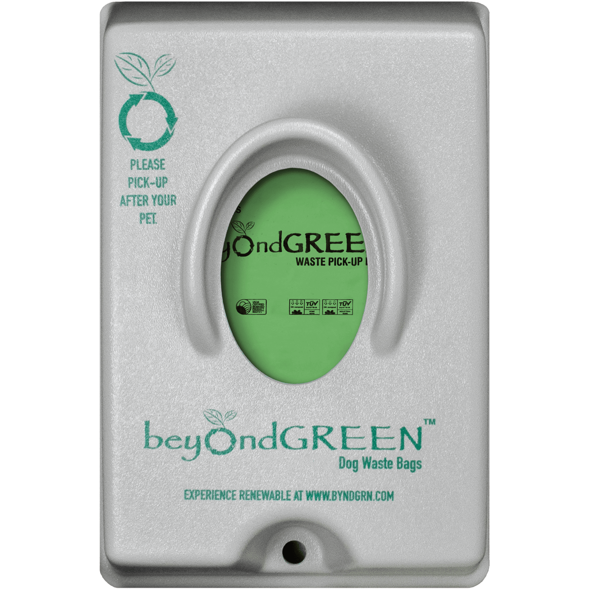 beyondGREEN Single-Pull Hundekotbeutelspender – Wand-/Stangenmontage – Kompatibel mit Single-Pull Header Packs – Robuste Konstruktion