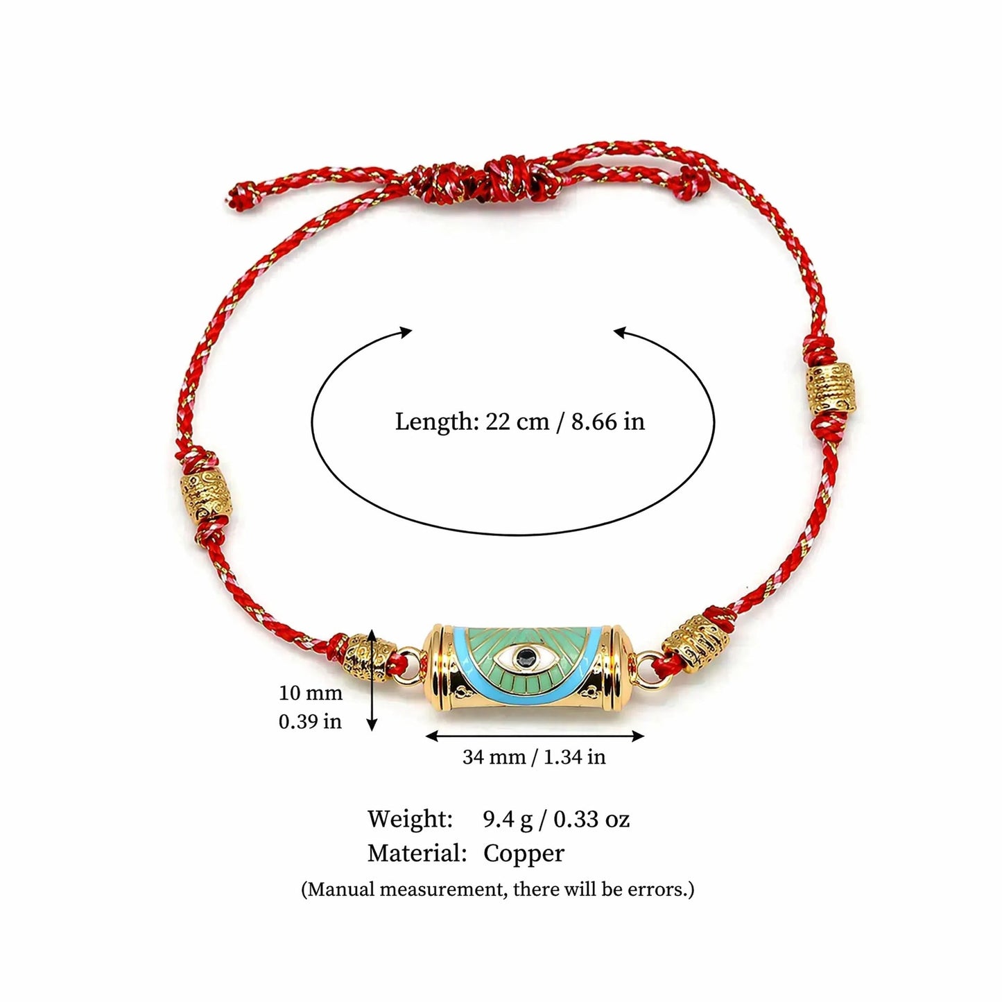 Evil Eye Kaleidoscope Necklace Clavicle Chain
