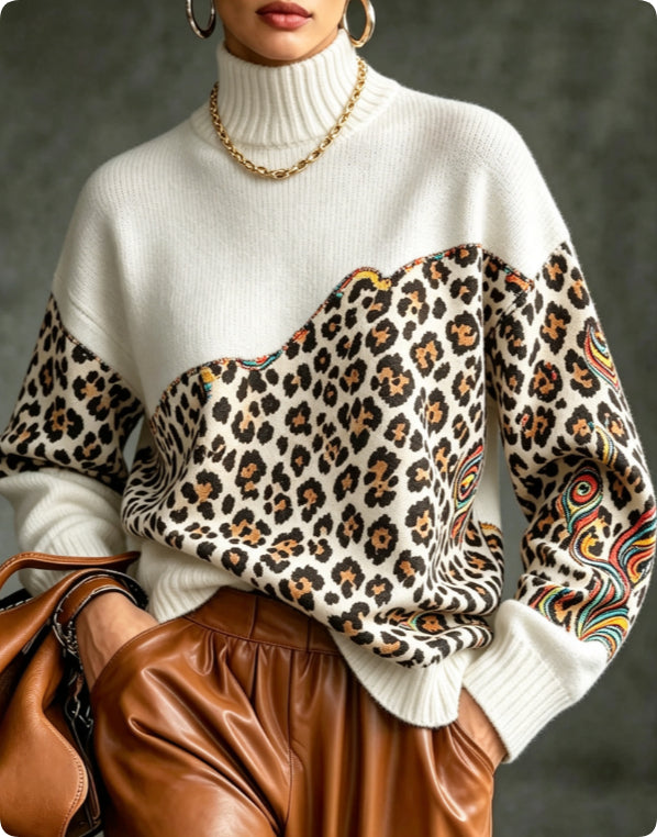 Womens Plus-Size Loose Sweater