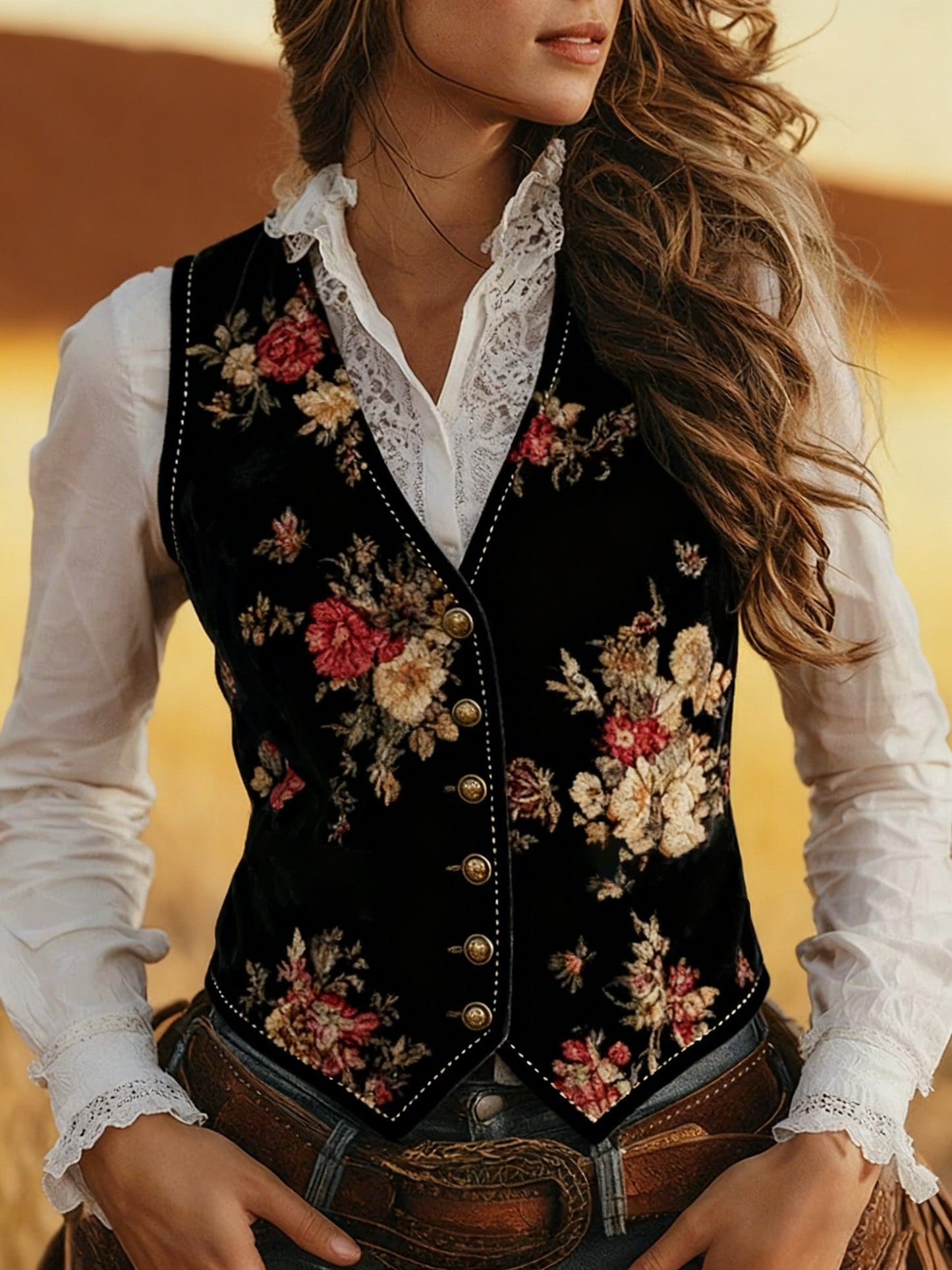 Casual Sleeveless V-neck Slim-fit Vest