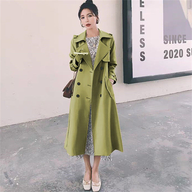 British-style Trendy Khaki Trench Coat