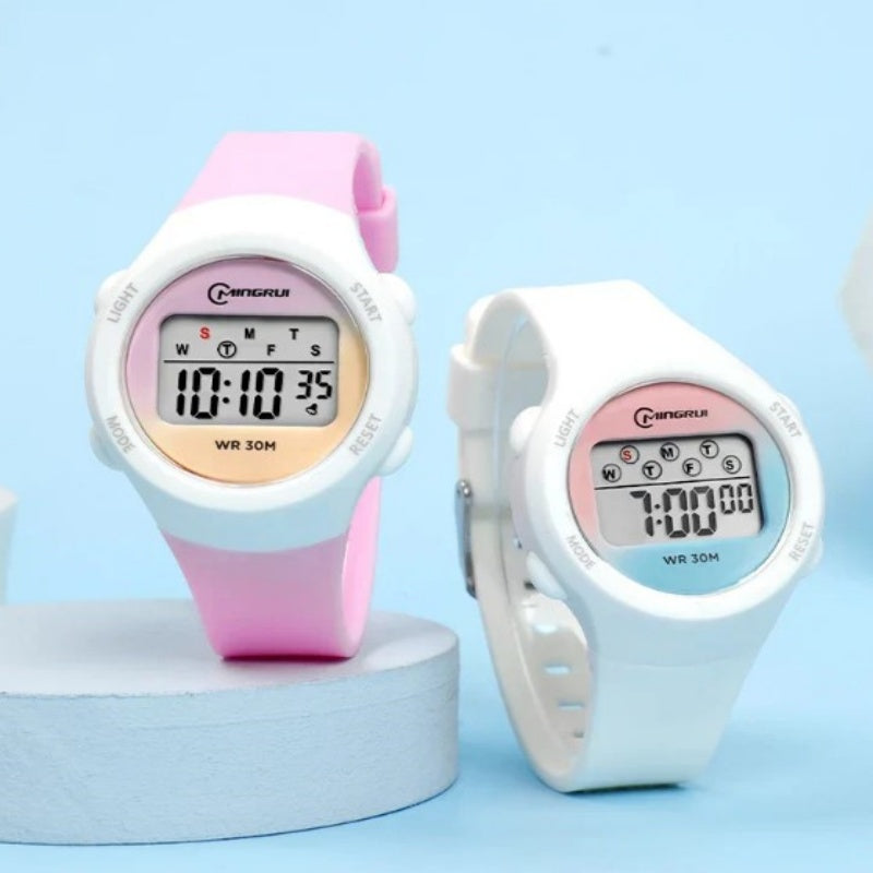 Cute, Multifunctional Waterproof Sports Watch For Students