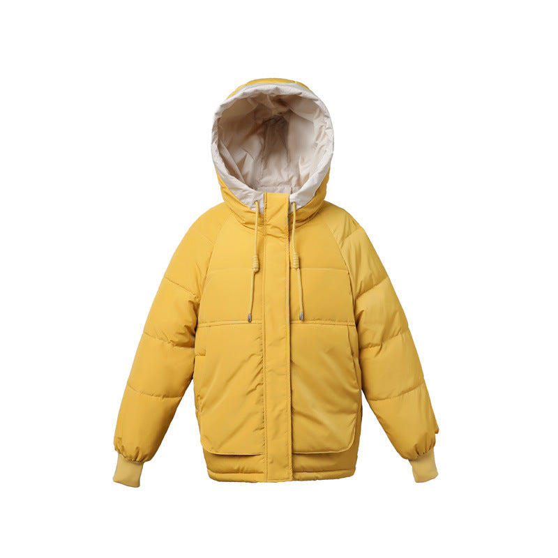 Women's Short, Loose-Fitting, Padded Cotton Jacket Coats