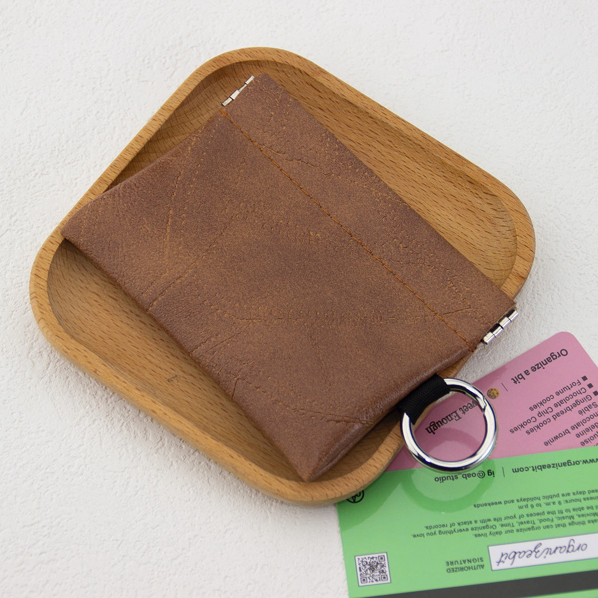 Universal Keychain Artificial Leather Small Holster